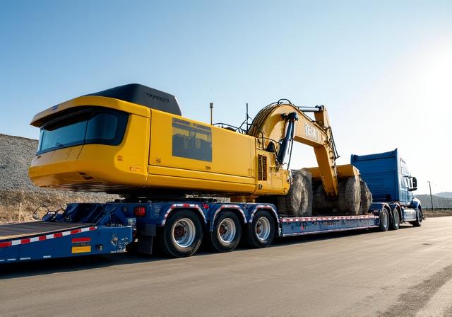 Platforma niskopodwoziowa do transportu maszyn