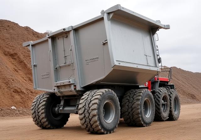 Naczepa samowyładowcza typu wanna